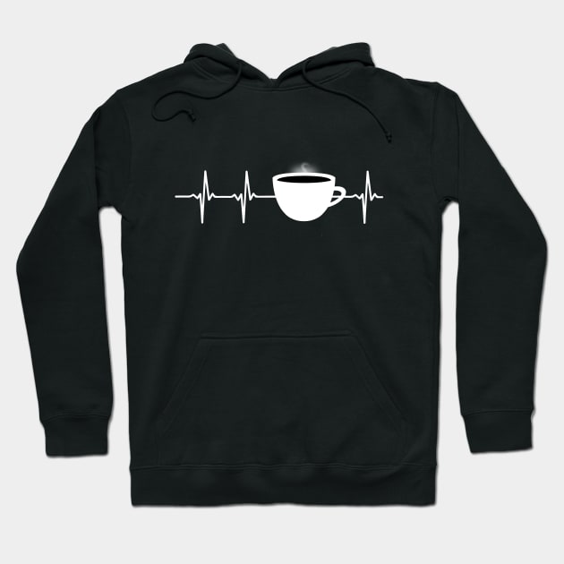 Coffee In My Heartbeat Hoodie by thingsandthings